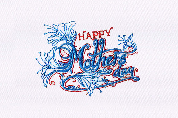 Creatively Mothers Day: A Charming Embroidery Design