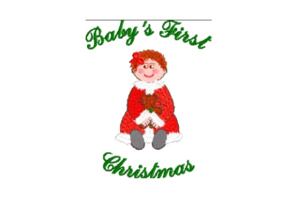 Introducing Baby Mrs First Christmas Embroidery