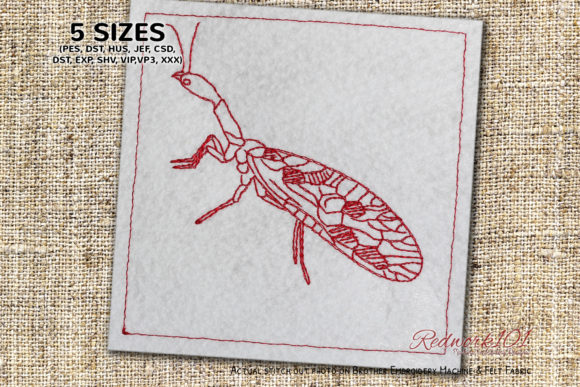 Snakefly Redwork: A Unique Addition for Seasonal Embroidery