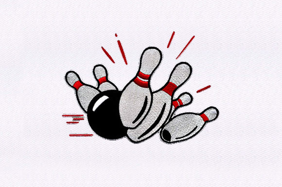 Unveiling the Bowling Ball Embroidery Design