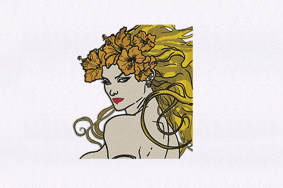 Warrior Woman: A Bold Embroidery Design for Gifts