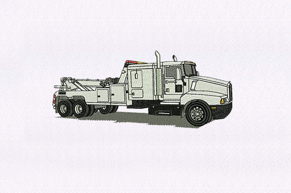 White Truck: A Versatile Embroidery Design for Crafters